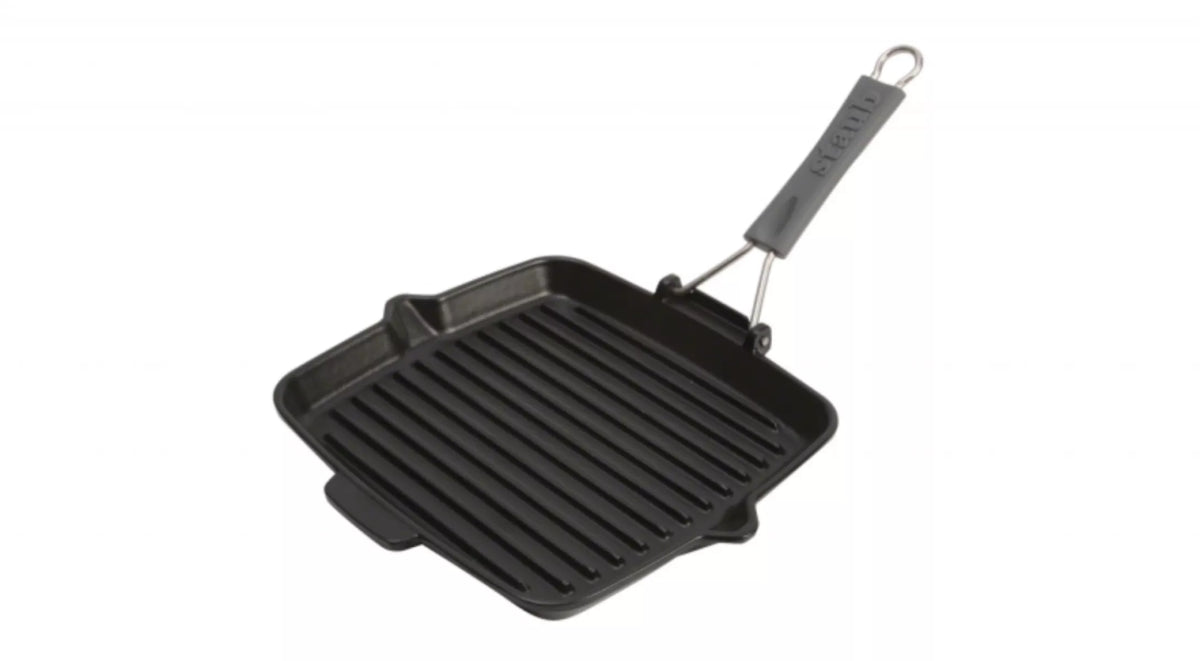 Staub Grillpan Vierkant Zwart 24 x 24 cm