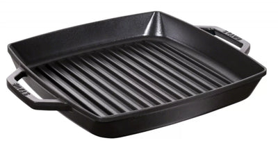 Staub Grillpan met 2 grepen Zwart 28 x 28 cm