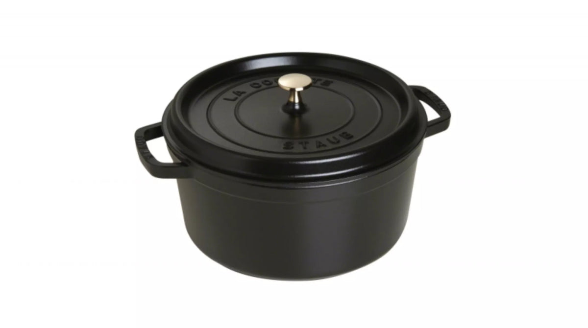 Staub Ronde Braadpan Zwart 28 cm