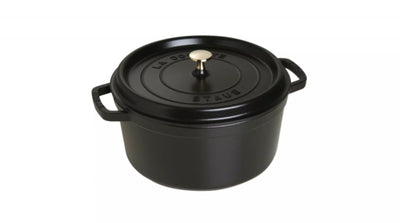Staub Ronde Braadpan Zwart 28 cm