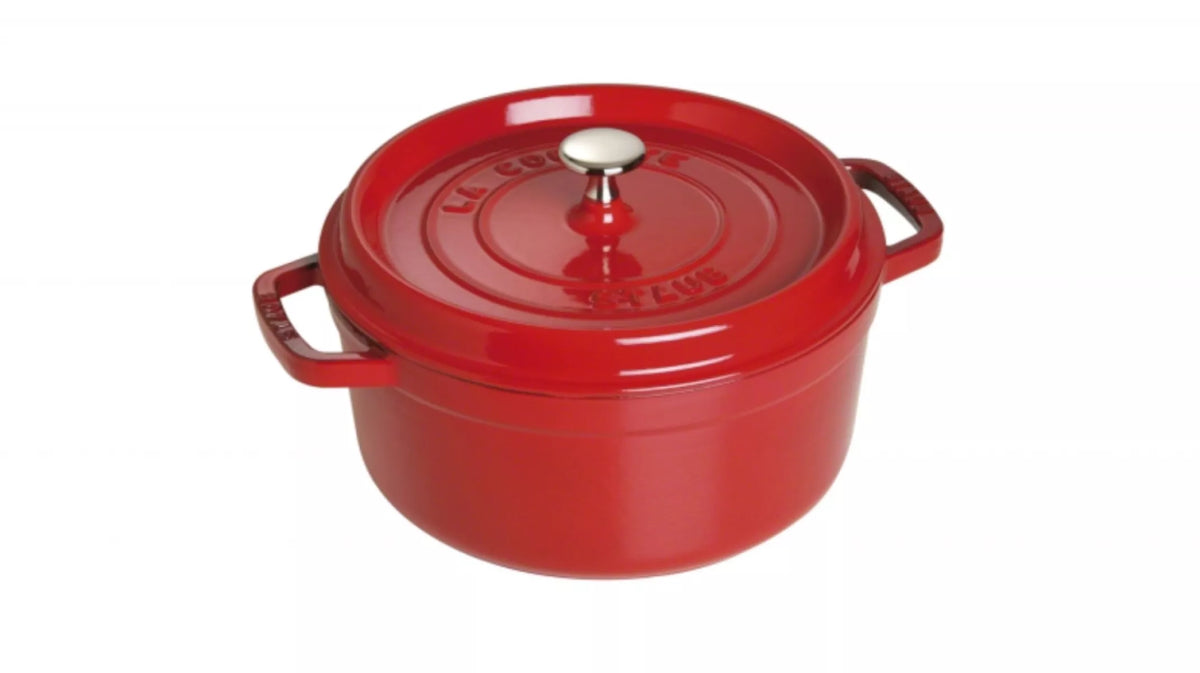 Staub Ronde Braadpan Kersenrood 26 cm