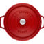 Staub Ronde Braadpan Kersenrood 28 cm