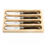 Laguiole Style de Vie Botermessen Premium Line Dark Wood 4-delig