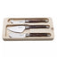 Laguiole Style de Vie Kaasmessen Premium Line Dark Wood 3-delig