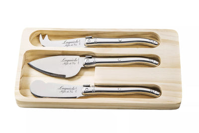 Laguiole Style de Vie Kaasmessen Premium Line RVS 3-delig