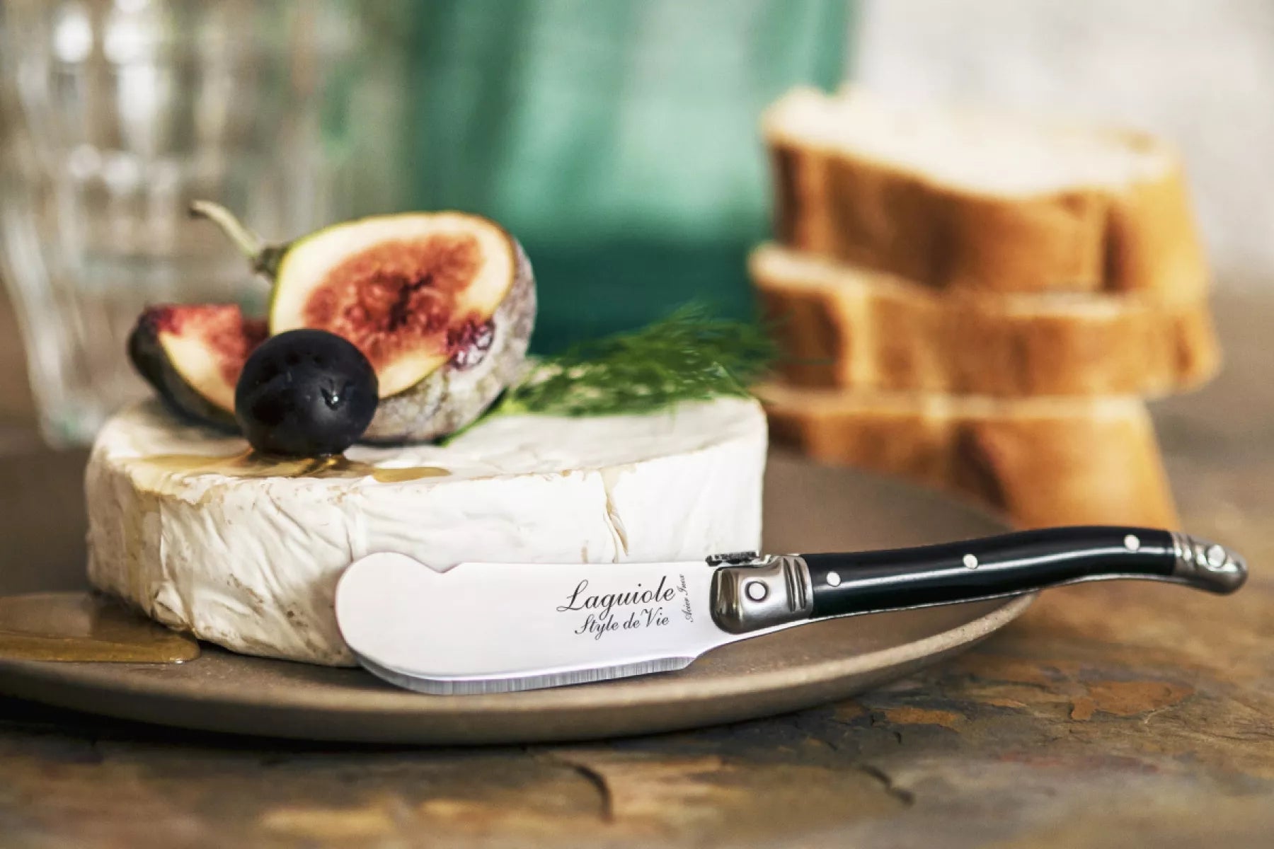 Laguiole Style de Vie Kaasmessen Premium Line Zwart 3-delig