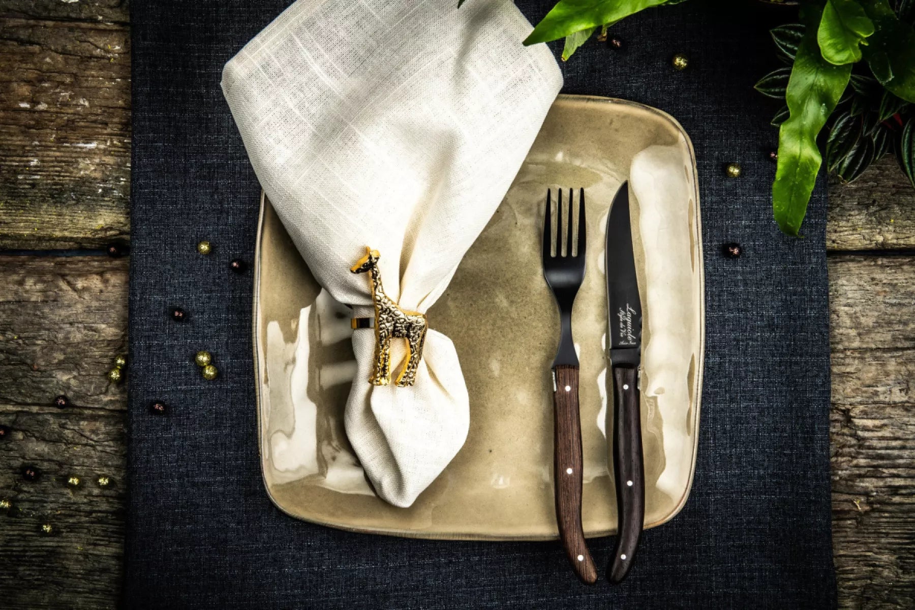 Laguiole Style de Vie Steakmessen Luxury Line Wengé Hout 6-delig