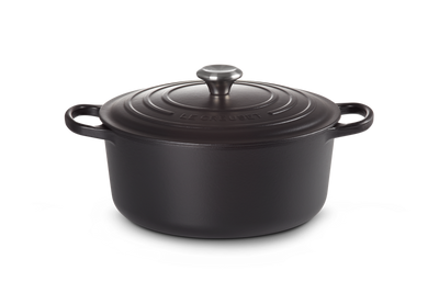 Signature Ronde Braadpan Mat Zwart 24 cm