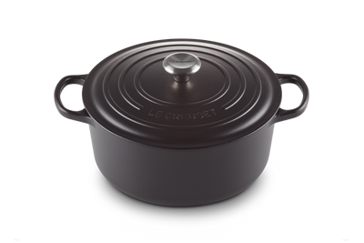 Signature Ronde Braadpan Mat Zwart 24 cm