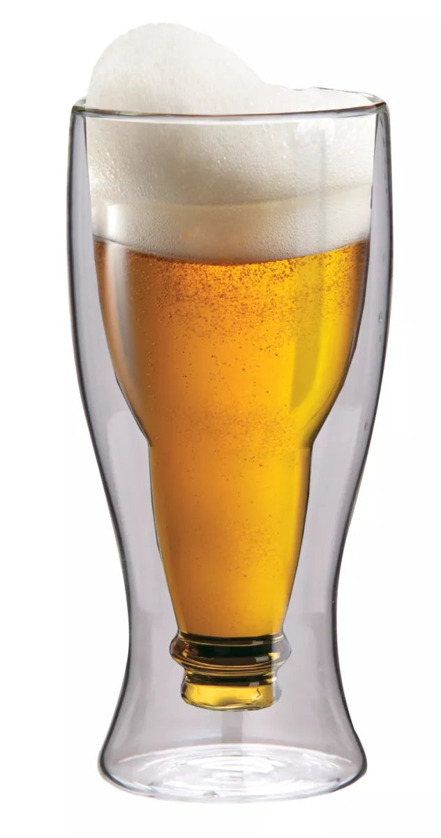 Maxxo Dubbelwandig Glas Bier 500 ml