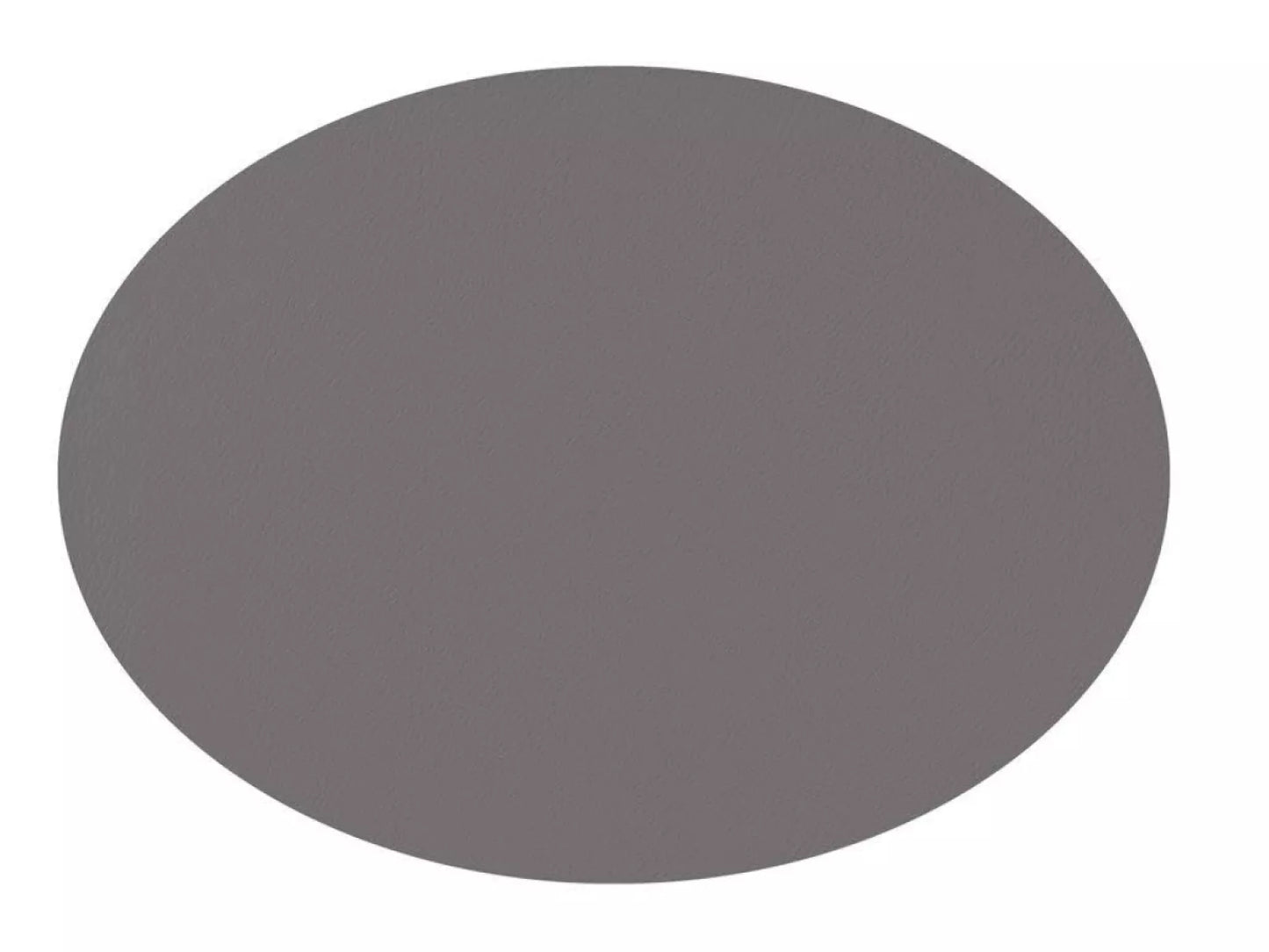 ZicZac Placemat Ovaal Lederlook Grijs