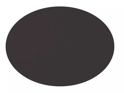 ZicZac Placemat Ovaal Lederlook Zwart