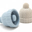 Beanie Wijnstoppers Blauw & Grijs - set met 2 stuks