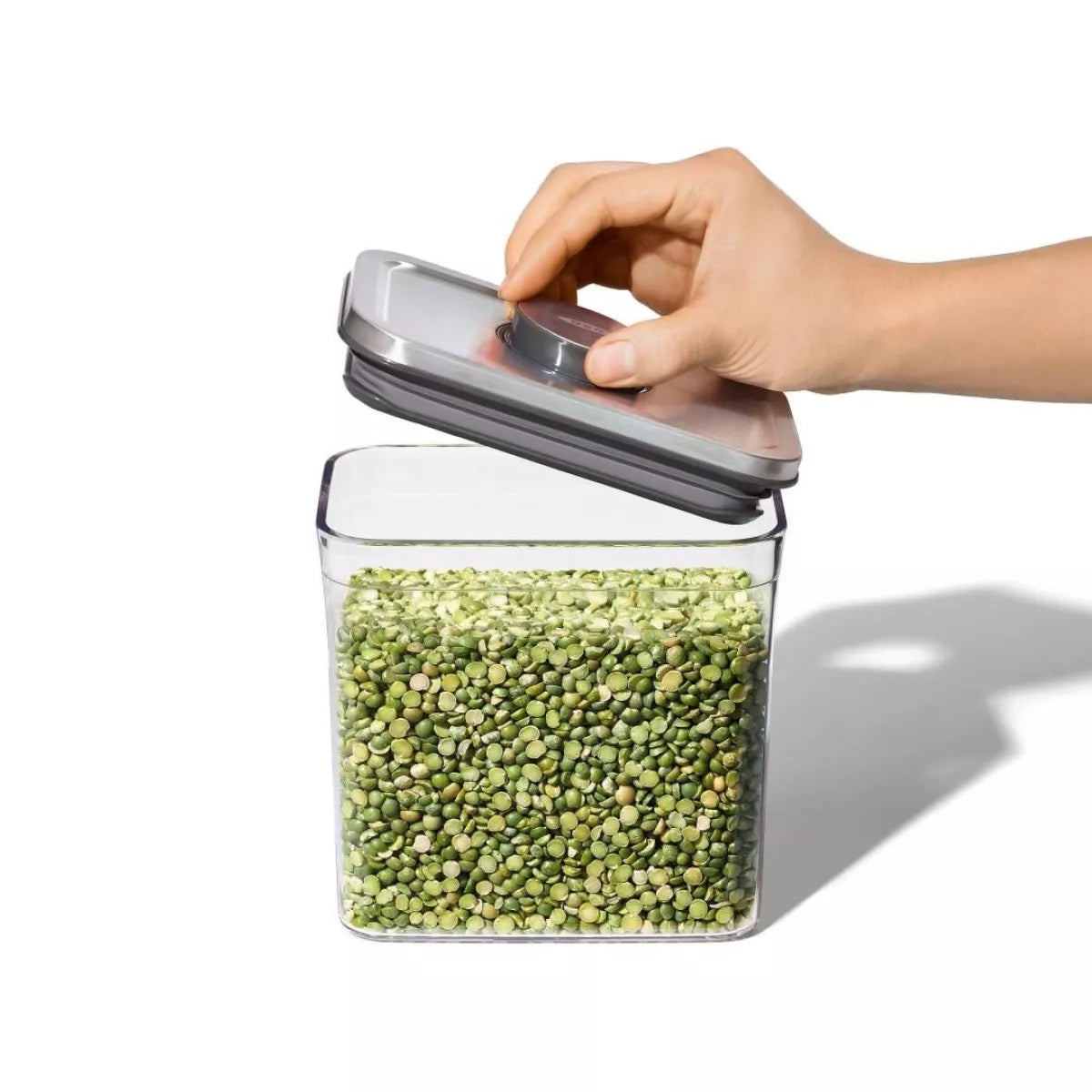 OXO Good Grips Voorraadbus 'POP Steel' Rechthoekig 1.6 Liter