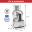 3200XL Foodprocessor Mat Chroom