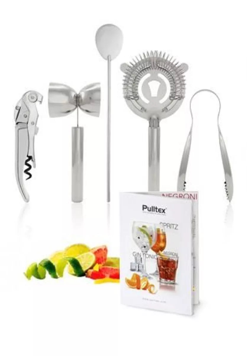 Pulltex Gin Tonic Cocktailset 5-delig RVS