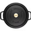 Staub Ronde Braadpan Zwart 26 cm